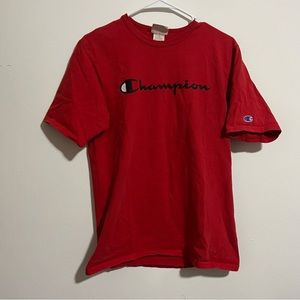 champion men’s red tshirt